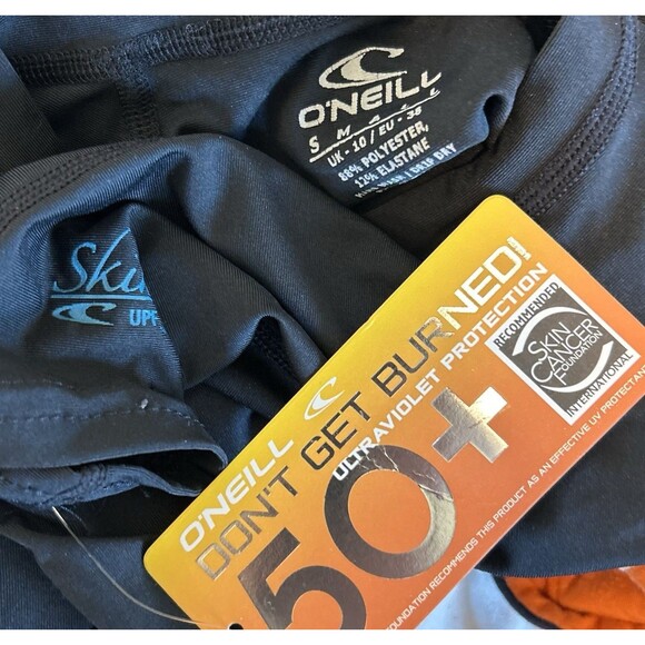 O’Neill Women’s Black Skins Shirt with Sun Protection UPF 50 Size Small, NWT - Picture 2 of 5